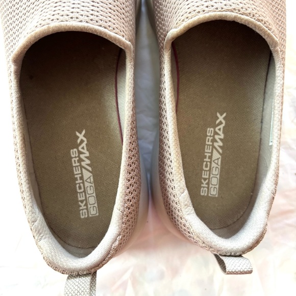 Skechers Go Walk Goga Max Gen 5 Mesh Slip-ons Sandy Beige SZ 7.5 Worn 1X - Picture 11 of 16